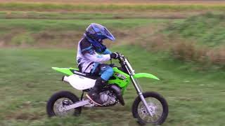 Buying a new 2018 Kawasaki KX65 and first ride on it [upl. by Perrie307]