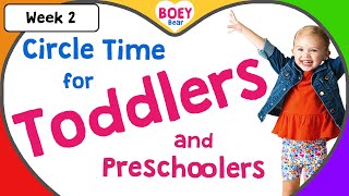 Learning Videos for Toddlers 3 year old and 4 year olds Preschool Circle Time Boey Bear [upl. by Ladonna]