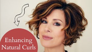 HOW TO STYLE LAYERED SHORT NATURAL CURLY HAIR  Dominique Sachse [upl. by Yirinec]