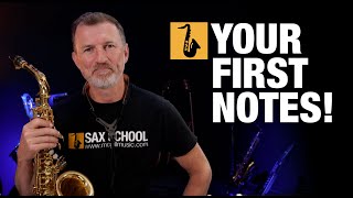 Saxophone Lesson  Beginner Saxophone  First Notes [upl. by Ginnifer]