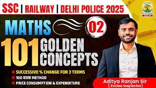 Class 02  101 Golden Concepts  SSC EXAMS 2025  Maths By Aditya Ranjan Sir ssc 2025 maths [upl. by Asyram]