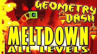 Geometry Dash Meltdown  The Seven Seas Viking Arena and Airborne Robots ALL COINS [upl. by Greenberg503]