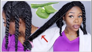 3 WAYS TO USE ALOE VERA FOR EXTREME HAIR GROWTH  MOISTURIZE DETANGLE PREPOO [upl. by Koch]