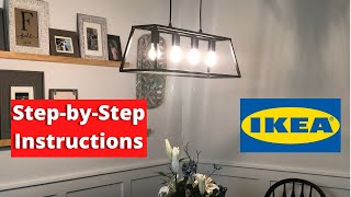 Wiring a Pendant Light Fixture  IKEA Felsisk Installation Instructions [upl. by Anairotciv]