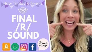 HOW TO SAY THE “ER” SOUND Vocalic R Final R OR AIR OR EAR AR Sounds At Home The Speech Scoop [upl. by Evod552]