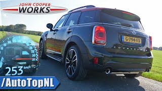 MINI COUNTRYMAN JCW 306HP ACCELERATION amp TOP SPEED 0255kmh by autotopnl [upl. by Argent350]