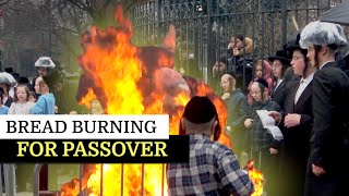 The Ritual of Burning Bread and Palm Tree Branches before Passover [upl. by Onairam]