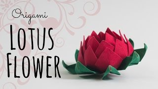 How to make an origami Lotus Flower [upl. by Xilef305]