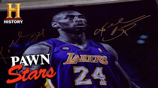 Pawn Stars LEGENDARY Kobe Bryant Collection is a SLAM DUNK DEAL Season 18  History [upl. by Annal]