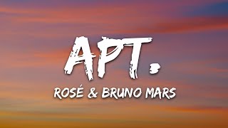 ROSÉ amp Bruno Mars  APT Lyrics [upl. by Townie866]