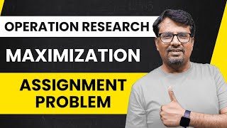 Assignment Problem  Hungarian Method  Maximization Assignment Problem [upl. by Adalbert]