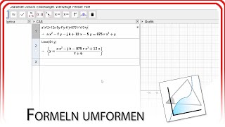 Formeln umformen  GeoGebra EasyGoing [upl. by Yelnek]