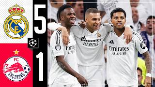 HIGHLIGHTS  Real Madrid 51 Salzburg  Champions League [upl. by Ainigriv]