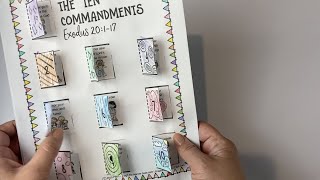 3CK 10 Commandments Craft 12202020 [upl. by Lirbaj709]