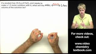 Molarity Practice Problems Part 2 [upl. by Pazice]