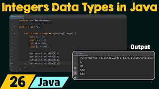 Integers Data Types in Java  Practice [upl. by Acirem366]