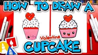 How To Draw A Valentine Cupcake [upl. by Meil997]