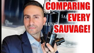 Dior Sauvage EDT vs EDP vs Parfum [upl. by Eberly27]