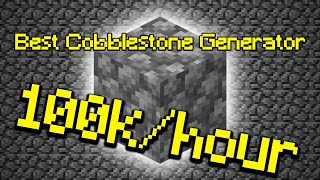 How to Make a COBBLESTONE GENERATOR in Minecraft Hypixel Skyblock [upl. by Icart837]