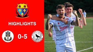 Caerleon 05 Cwmbrân Town  Gwent FA Senior cup  Quarter final highlights [upl. by Vernita]