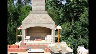 Fireplace outdoor construction [upl. by Euqnimod461]