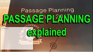 VT011 PASSAGE PLANNING [upl. by Drahsir]