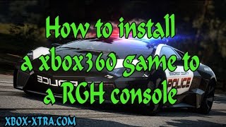 How to install a xbox360 game on RGH console RGH tutorials XboxXtra [upl. by Maxia]