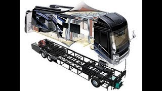 How its made Motorhome Prevost bus RV coachs full factory tour  technology and advance feature [upl. by Navinod363]