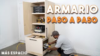 Cómo CONSTRUIR armarios  paso a paso  Garaje y organización [upl. by Av255]