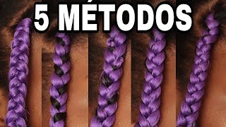 5 FORMAS DE FAZER TRANÇAS BOX BRAIDS SOZINHA [upl. by Ybeloc206]