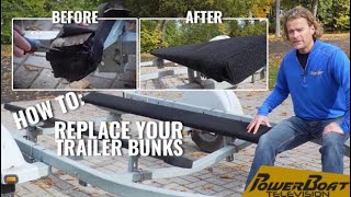 How to Restore and Replace Your Trailer Bunks  PowerBoat TV DIY [upl. by Ileray92]