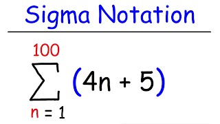 Sigma Notation and Summation Notation [upl. by Collin]