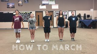 HOW TO MARCH FOR MARCHING BAND [upl. by Tnaryb]