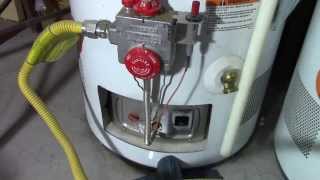 How to relight a water heater pilot light [upl. by Mabelle198]