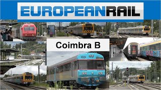 Portugal2019  Comboios de Portugal Trains  Coimbra B  Linha do Norte [upl. by Einalem82]