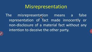 Misrepresentation [upl. by Bobby]