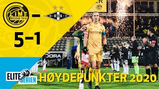 26 serierunde 2020  BodøGlimt  Rosenborg 51  Høydepunkter 2021 [upl. by Ardnaxela706]