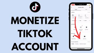 How to Monetize TikTok Account EASY  TikTok Monetization [upl. by Poland]