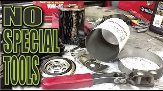 How to Quickly Open Oil Filters for inspection NO GRINDER NO SAWS [upl. by Anam]